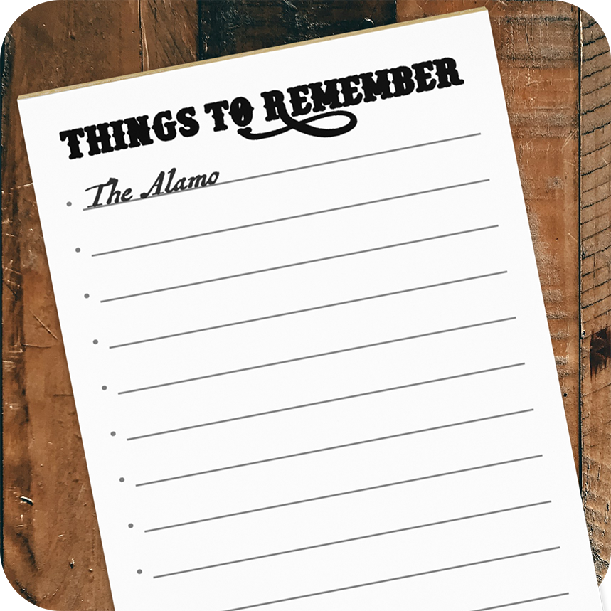Things to Remember Notepad - The Barbed Wire